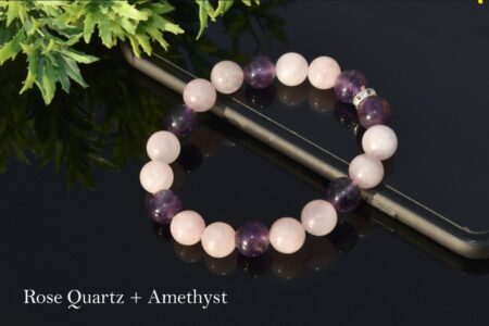 Rose Quartz and Amethyst Bracelet
